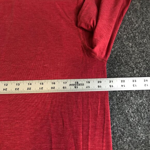 Wolaco Way of Life Long Sleeve Shirt Mens Large Red Performance Running - Picture 3 of 6